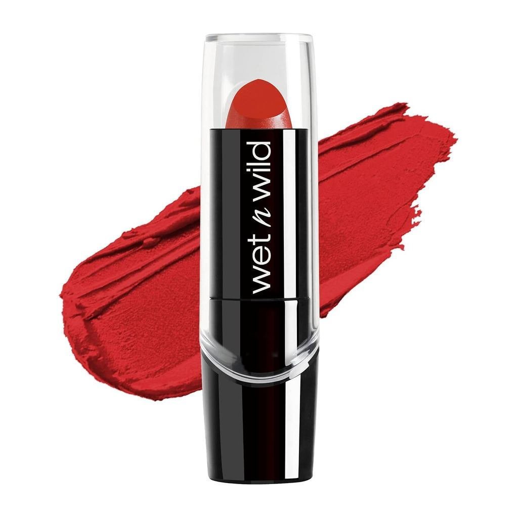 WetnwildSilkFinish Lipstick, Lip Color, Rich Color และ Stackable, สูตรมีวิตามิน A, E และ D, ให้ผลควา