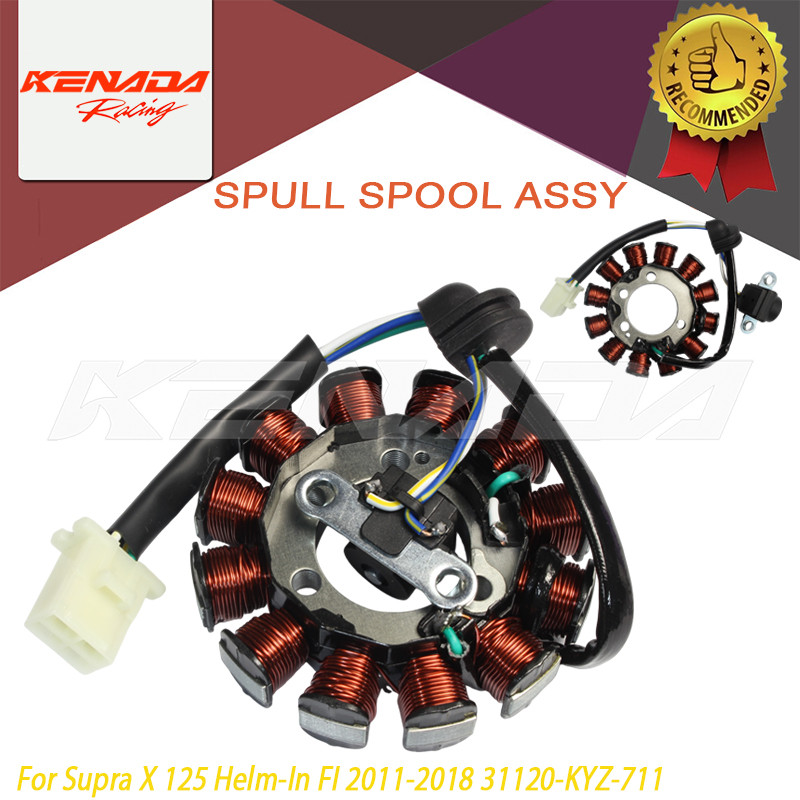 สปูลแม่เหล็กสเตเตอร์ 31120-KYZ-711 สําหรับ Supra X 125 Helm-In FI 2011-2018!