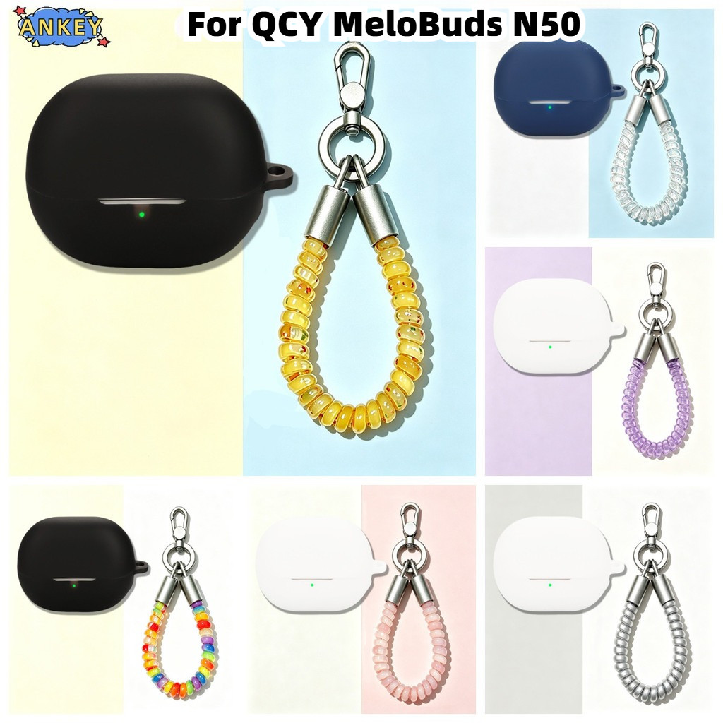 Compatible with QCY MeloBuds N50 Bluetooth Earphones Silicone Protective Case QCY MeloBuds N50 Case 