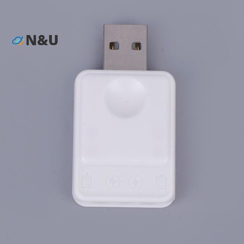 N & U CR425 เครื่องชาร์จแบตเตอรี่ไฟฟ้าตกปลาลอยชาร์จ CR425 แบตเตอรี่เครื่องชาร์จ USB 2 รูอะแดปเตอร์ชา