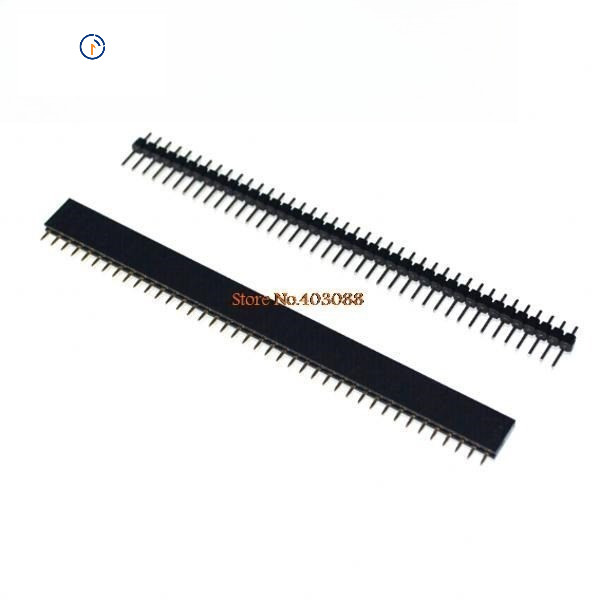 ขายร้อน1 ล็อต = 10 ชิ้น 1x40 Pin 2.54 มม.เดี่ยวแถวหญิง + 10 ชิ้น 1x40 ชาย Pin Header connector