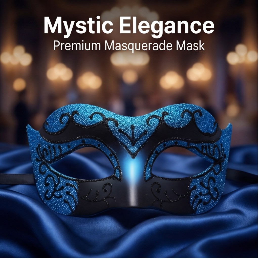 ฮาโลวีน Venice Glitter Painted Little Fairy Dress Up Masquerade Mask หน้ากากงานรื่นเริงครึ่งหน้า