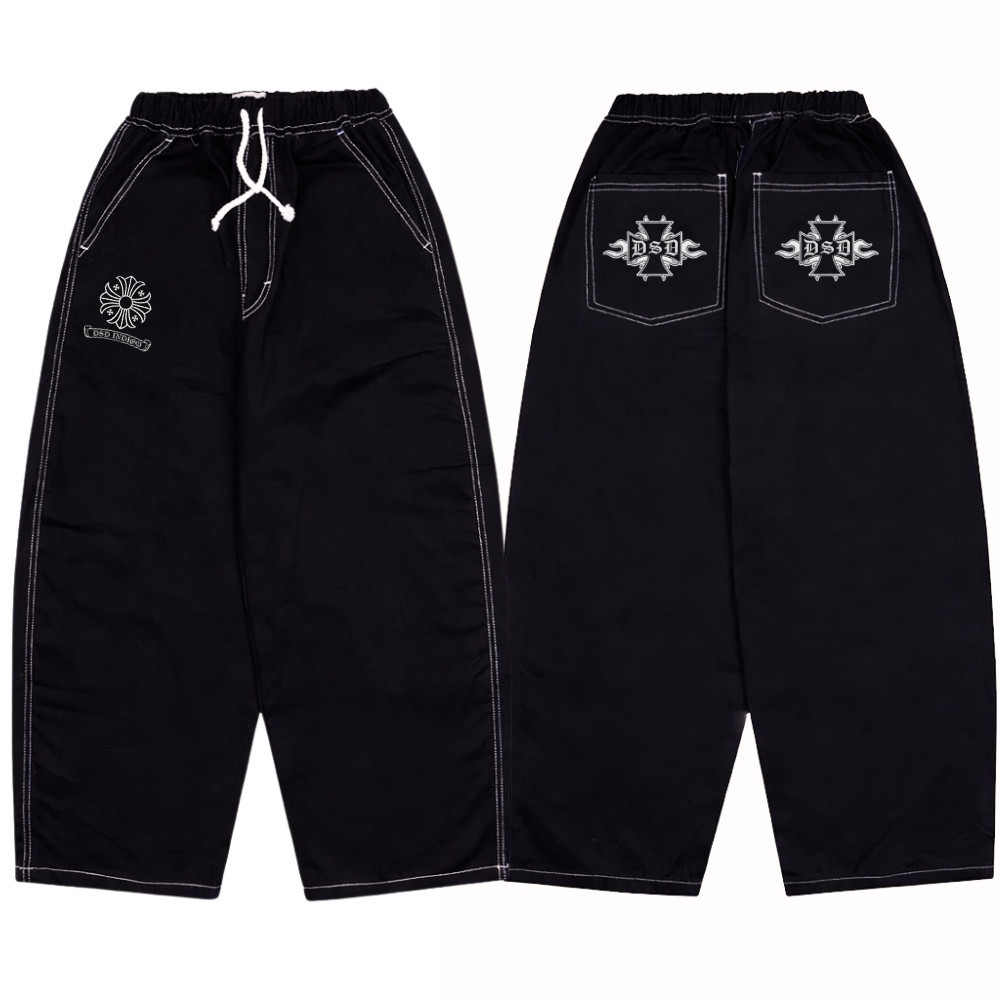 Raw Baggy Pants Balloon Rabbity Black Raw Denim 13.5oz