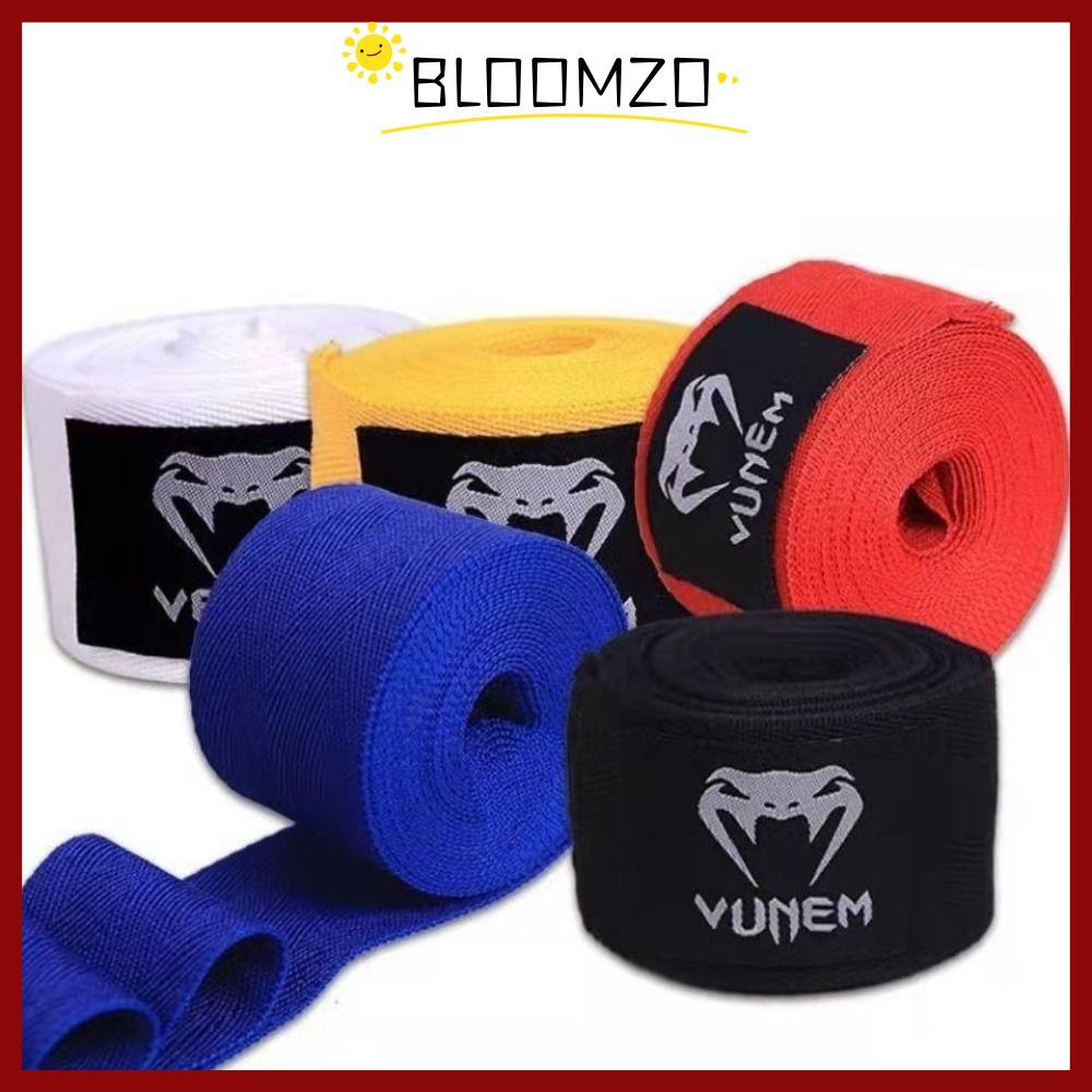 in stockBLOOMZO Boxing Wraps, Cotton Breathable Soft Bracelets, Black Red White Wraps Bandage Boxing