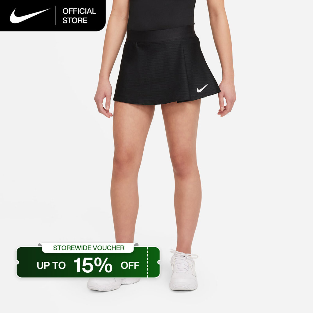 Nike Dri-FIT Older Kids' (Girls') NikeCourt Victory Tennis Skirt - Black [CV7575-010]