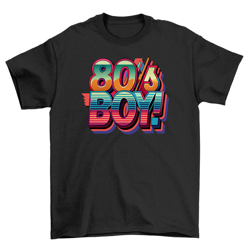2026年新款纯棉เสื้อยืดRetro_24 80s Boy Retroเสื้อยืด-Channel Your Inner 80s Vibe! ส-3เอ็กแอล