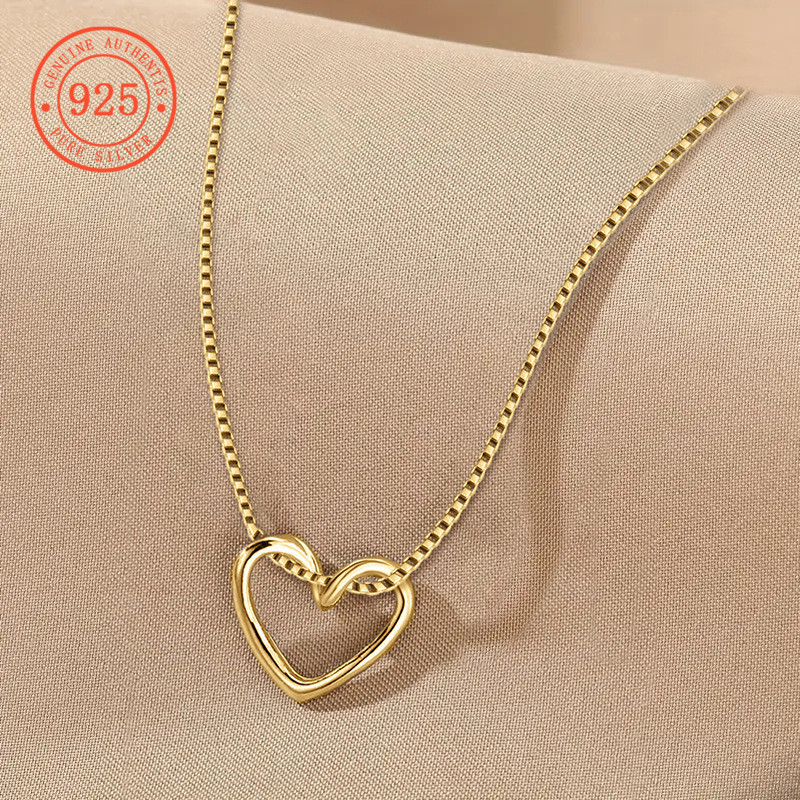 SHEFULI Retro อเนกประสงค์ Hollow Peach Heart สร้อยคอผู้หญิง CSX1949