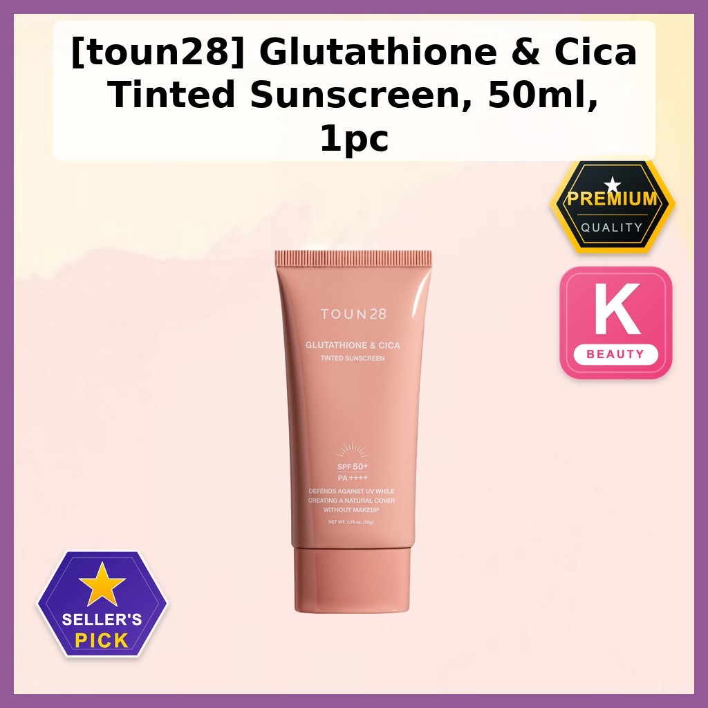 [toun28] Glutathione & Cica Tinted Sunscreen, 50ml, 1pc / Korean Tinted Sunscreen / Glutathione & Ci