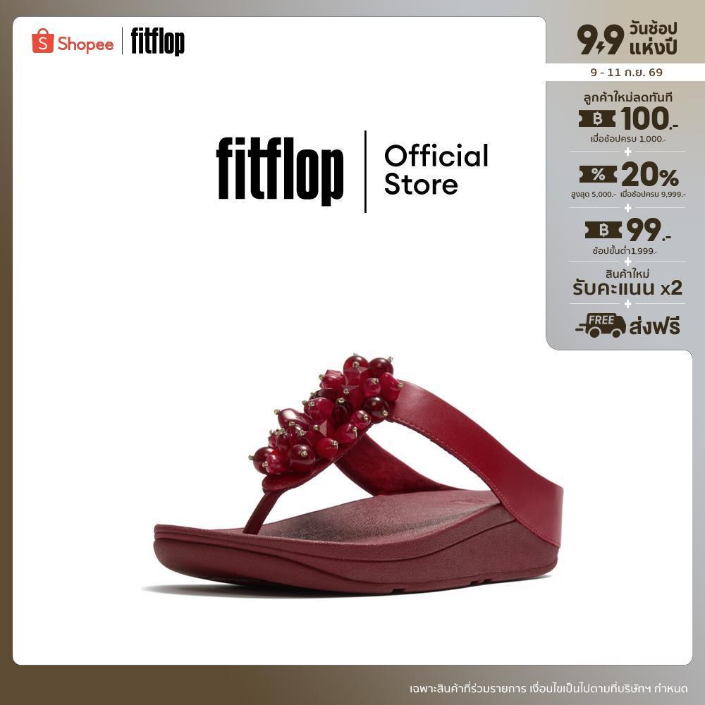 FITFLOP FINO BEAD-CLUSTER TOE-POST รองเท้าแตะแบบหูหนีบผู้หญิง รุ่น A2D-D47 สี RED