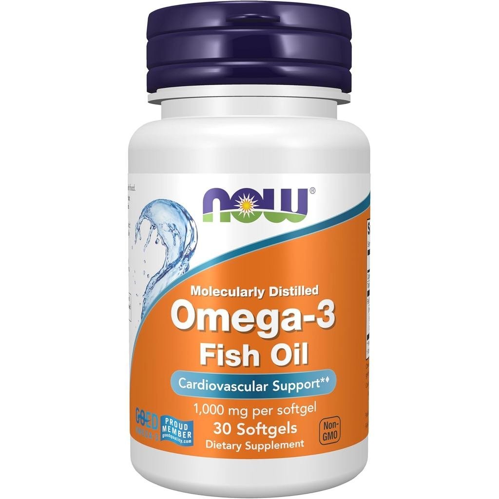 NOW s Omega3 กลั่นโมเลกุล 30 ซอฟท์เจล