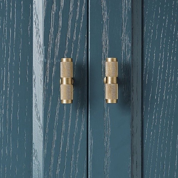 [Dari Tangerang] Gold Handle Gold T Bar Textured Knurl Knob Drawer Pull Handle