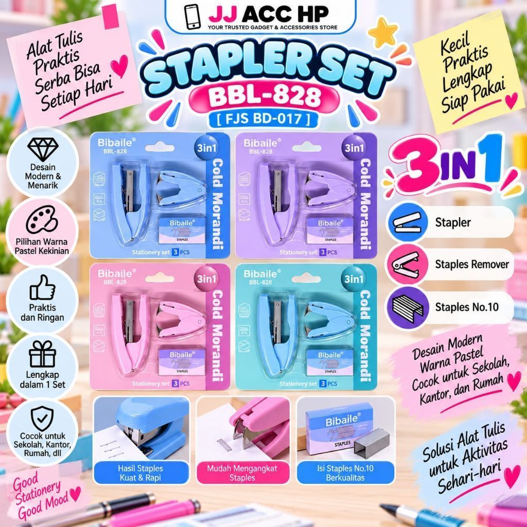 STAPLER SET BBL-828 [ FJS BD-017] / STAPLES SET COLD MARANDI BBL-828