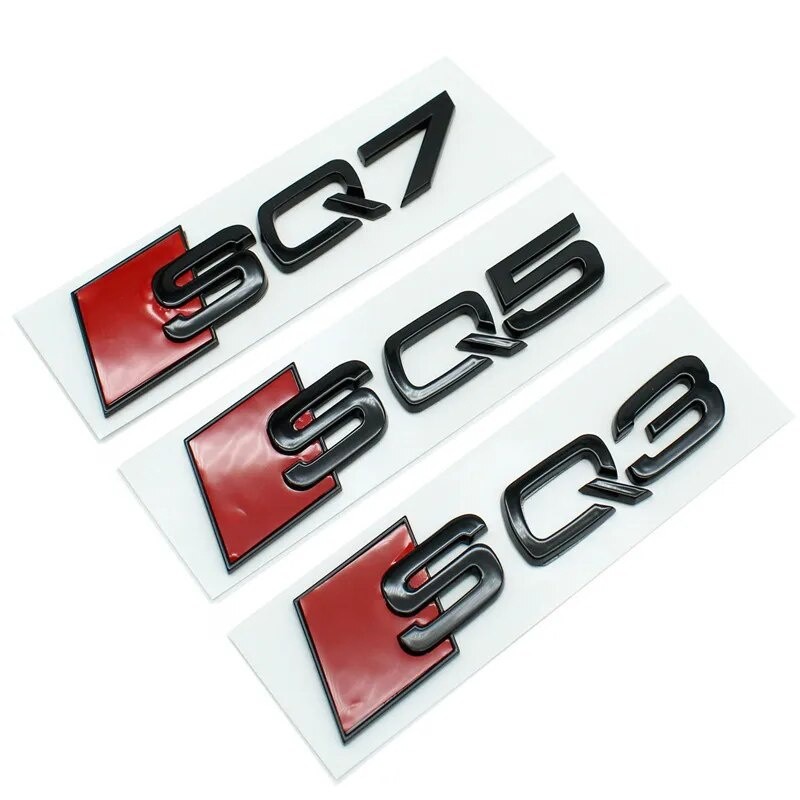 Metal Car Sticker Badge Emblem for Audi RSQ3 RSQ5 RSQ7 Car Styling Metal Car Stickers Logo Auto Acce