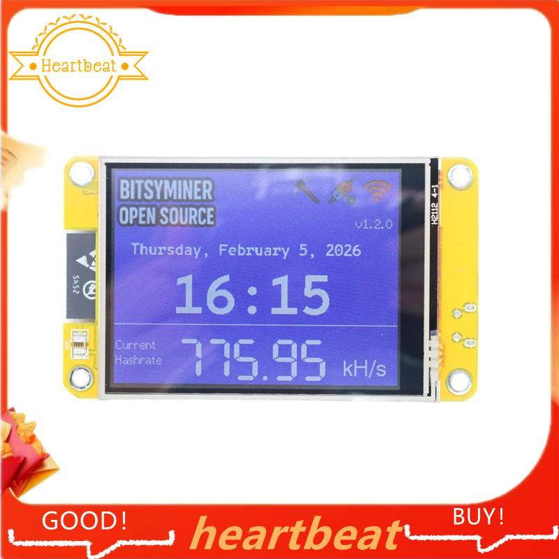BITSYMINER Solo Miner 780KH/SNMminer 2.8 นิ้วนาฬิกาปฏิทิน BTC Miner สําหรับ Home