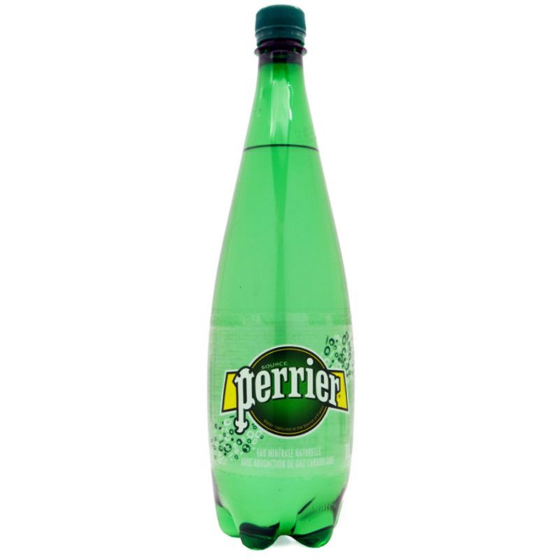 เปอริเอ้น้ำแร่ธรรมชาติชนิดอัดแก๊ส 1ลิตร Perrier Sparkling Natural Mineral Water 1ltr.