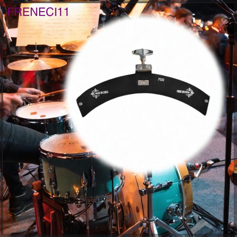 [freneci11] หนัง PU Drum Mute Pad Practice Accessory บ่วง Tom Cymbals Damper แผ่นกันเสียงสําหรับการแ
