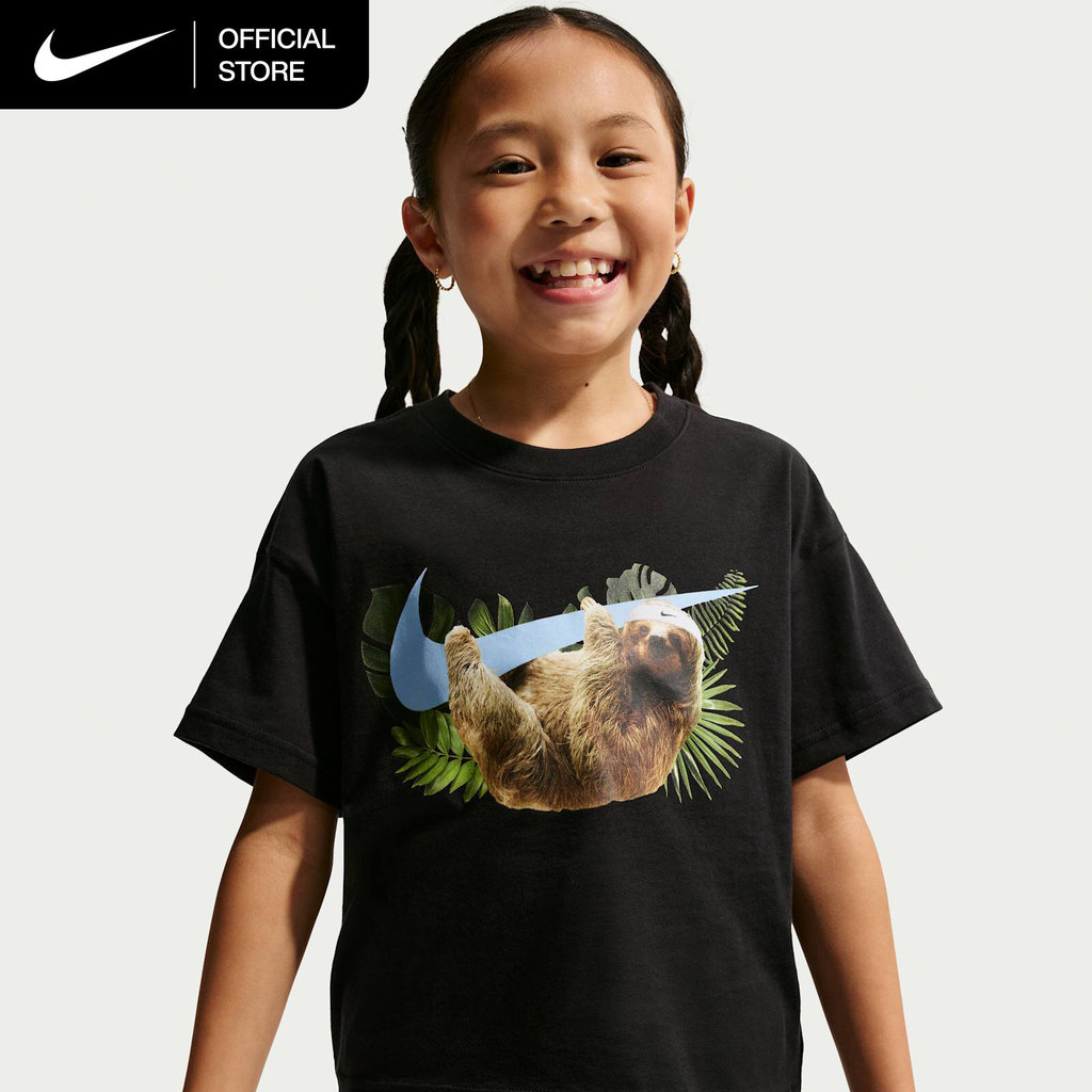 Nike Sportswear Big Kids' (Girls') T-Shirt - Black [IQ5288-010]