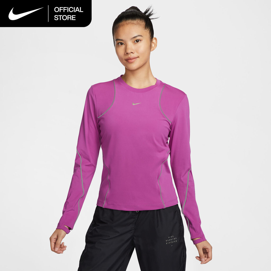Nike Women's Running Division Long-Sleeve Running Top - Hot Fuchsia [FV6419-518]