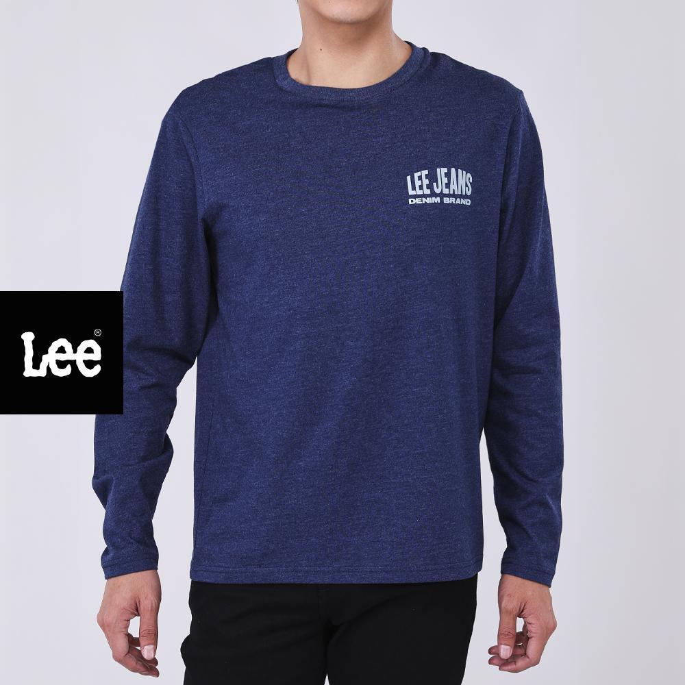 LEE เสื้อยืดแขนยาวผู้ชาย Regular รุ่น LE S426MTLSF04 สีกรมท่า