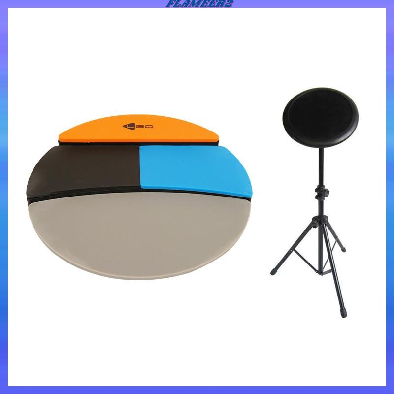 [Flameer2] Drum Practice Pad Double Sided Silicone Drum Pedal Drum Instrument Drum Pad for Practice 