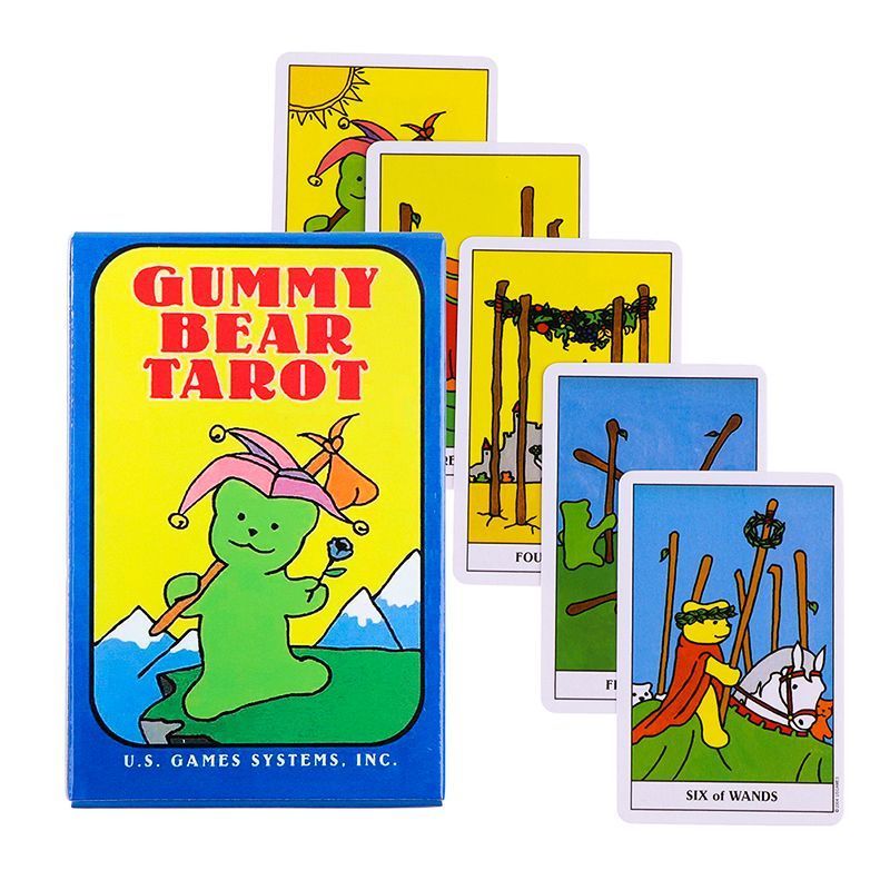 🔥พร้อมส่ง🔥【Gummy Bear Tarot】 RWS Rider-Waite ไรเดอร์เวท Cute Easy Beginner ไพ่ทาโรต์ พร้อมส่ง Cute E