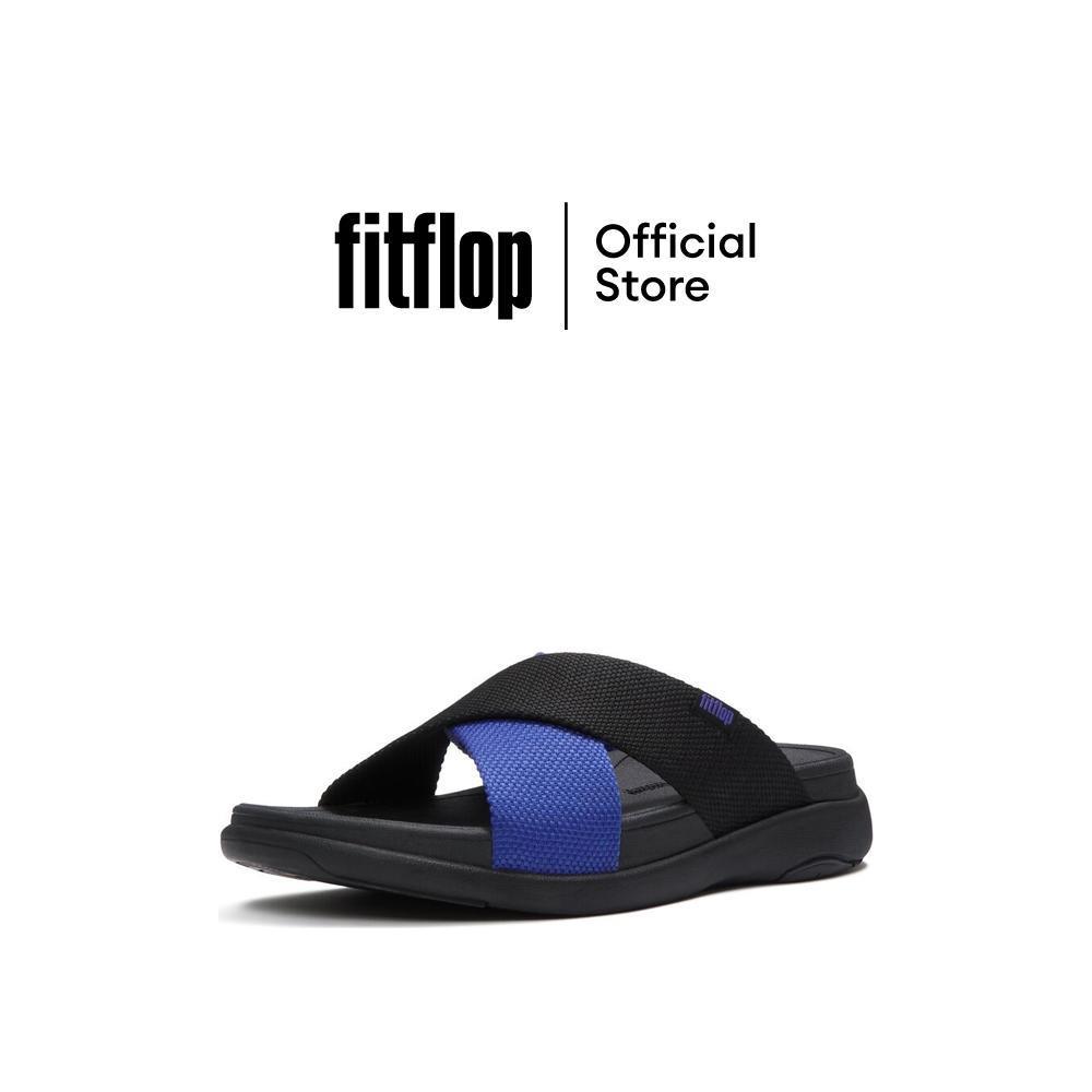 FITFLOP F-MODE GO CONTRAST CROSS S รองเท้าแตะผู้ชาย รุ่น A8J-E23 สี BLACK