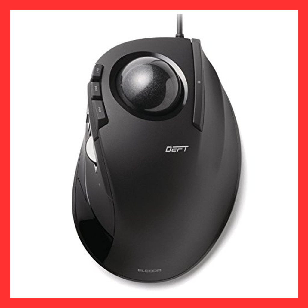 ELECOM USB Mouse Wired Trackball for Index Finger 8 Buttons Black M-DT2URBK [Direct from japan]