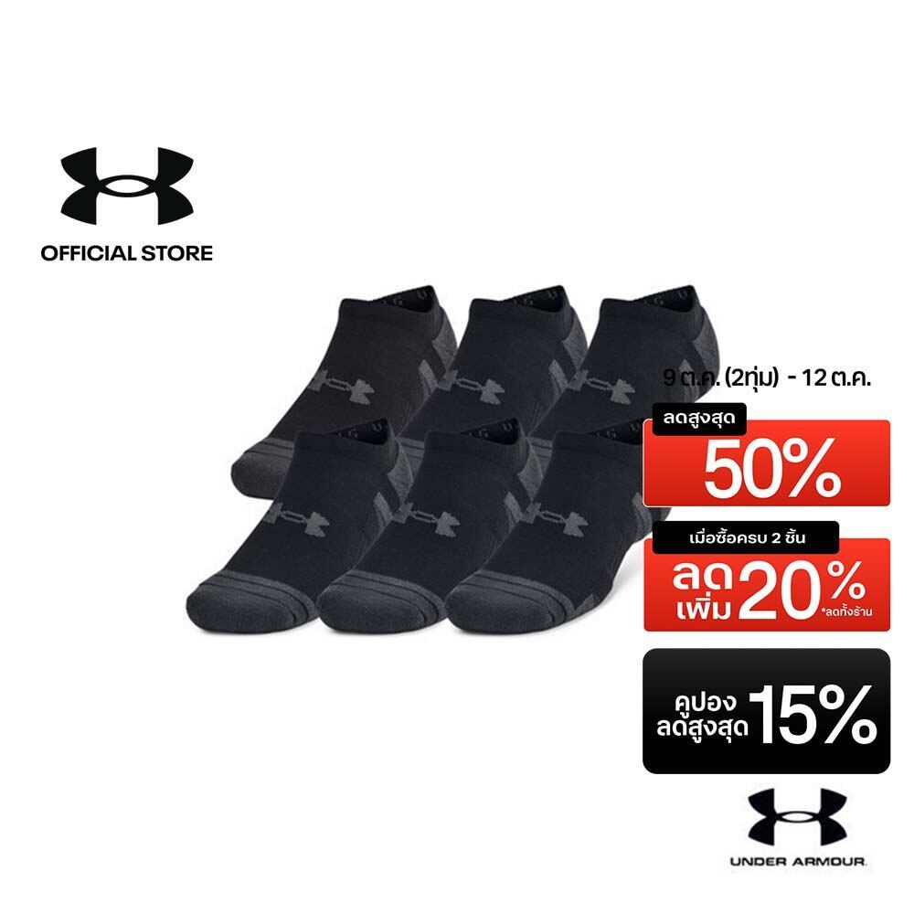 Under Armour Unisex UA Performance Tech 6-Pack No Show Socks