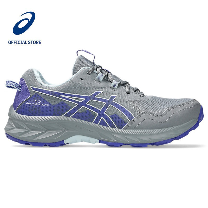 Jiale Venture 10 รองเท้าวิ่งข้ามประเทศสุภาพสตรีสีม่วงสีฟ้า