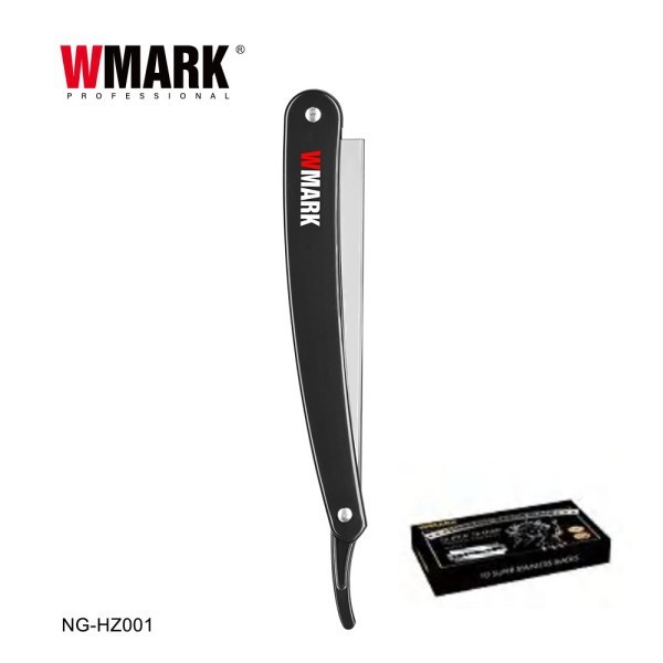 WMARK Manual Shaver Stand Retro Shaver มาพร้อมที่กันจอนคิ้ว 10 ใบมีดและเครื่องโกนหนวด Vintage Shaver
