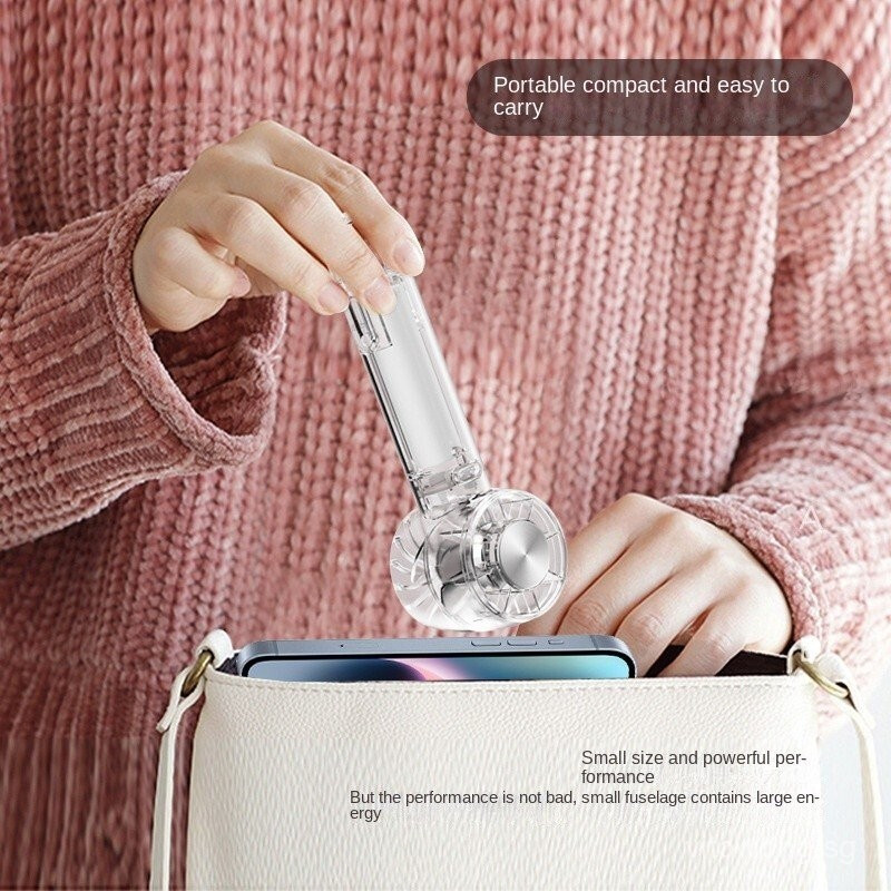 พัดลมทําความเย็น Seconductor โปร่งใส/พัดลมมือถือ/Turbine ความเร็วสูง/พัดลมรุนแรง/พับคอแขวนแพ็คน้ําแข