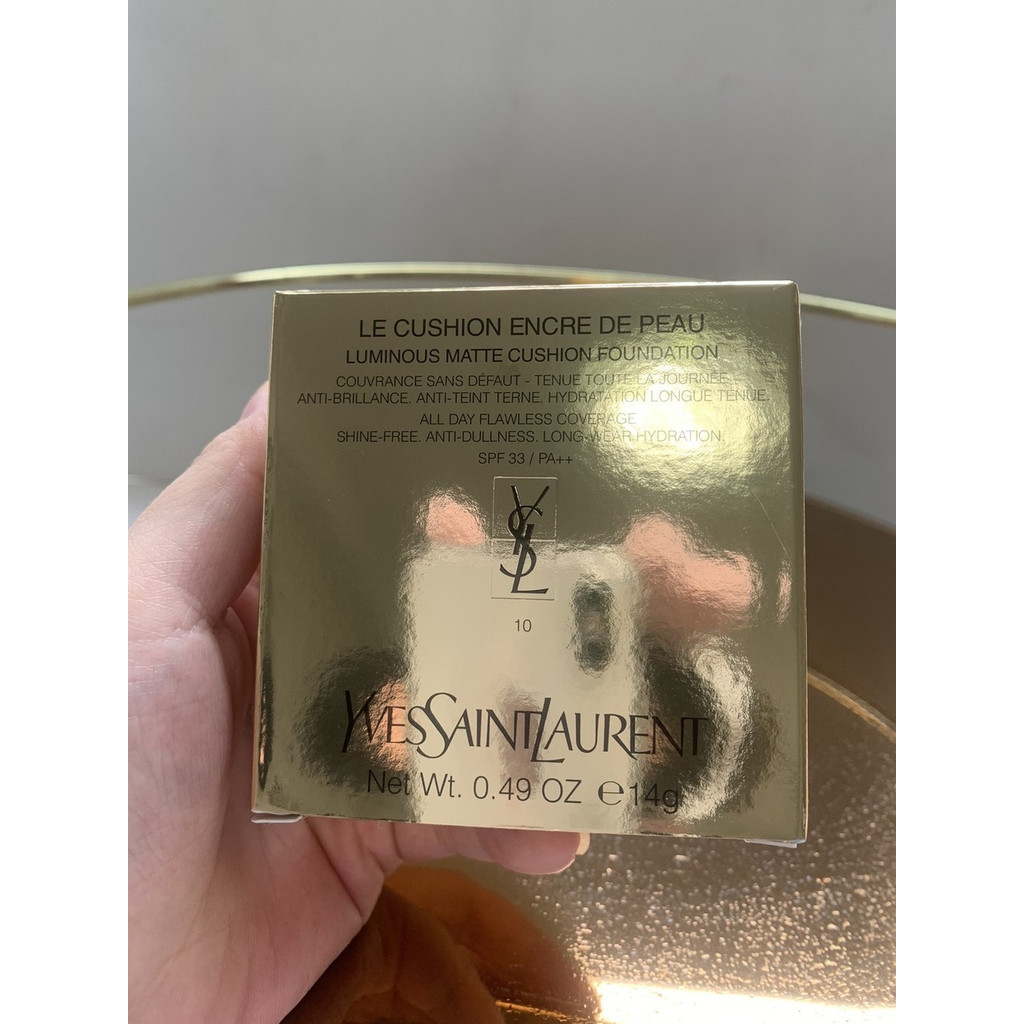 แฟชั่น 2025 แฟชั่น 40 มีมาตรฐานภาษาจีน ราคาต่ํา ปริมาณวิ่ง StyleSaint Laurent เบาะหนังสีดํา 14g สีเบ