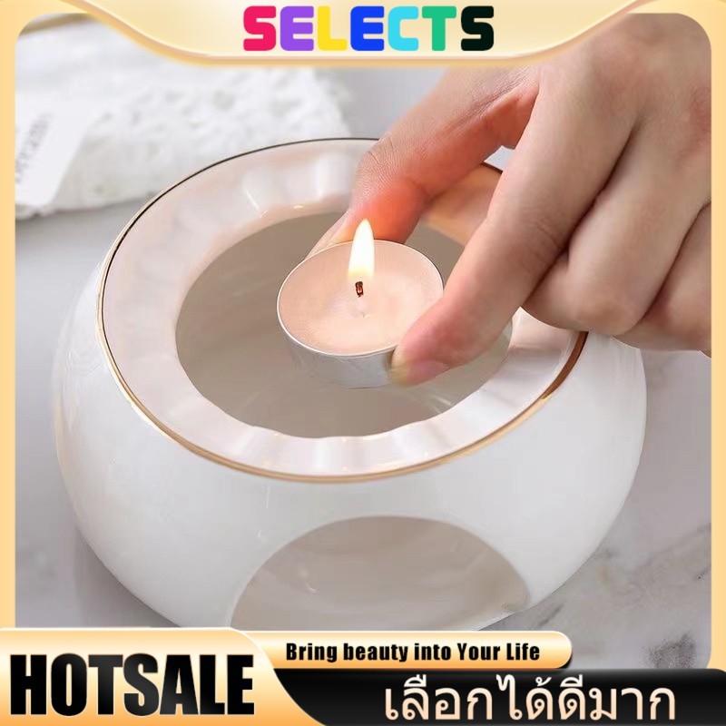 SELECTS  [ขาว/แดง 50ชิ้น/กล่อง] เทียนถ้วยทีไลท์ เทียนอโรม่า เทียนอุ่นอาหาร เทียนหอม เทียนสปา