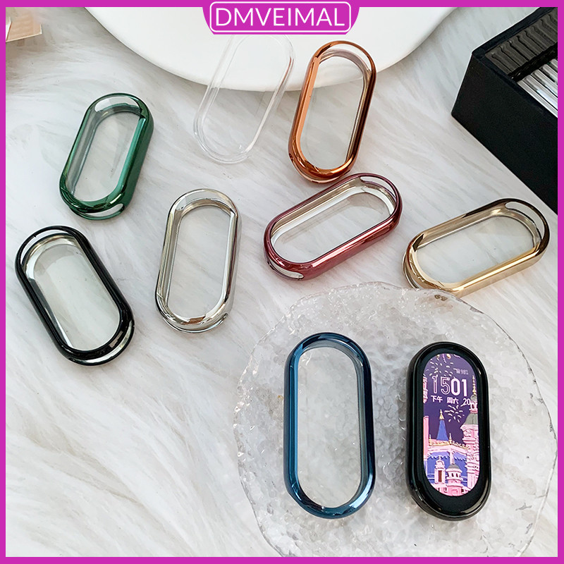 เคสปกป้องแบบนิ่ม TPU for Smartwatch Xiaomi MiBand Mi Band 9 NFC ปกป้องกันหน้าจอฝากกรอบกันชนอ่อนด้วยอุปกรณ์เสริมฟิล์ม