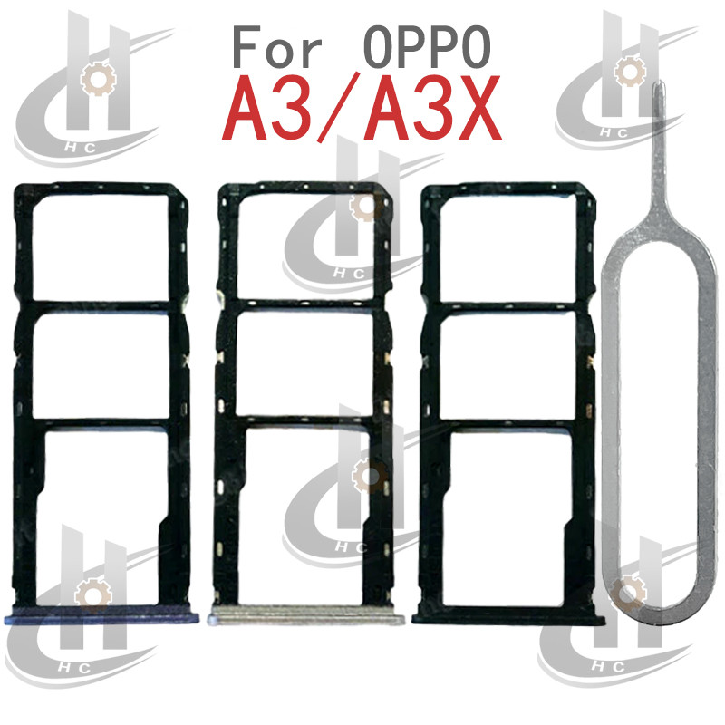 สําหรับ OPPO A3 / A3X 4G ซิมการ์ดถาดใส่ช่องใส่การ์ด Reader SD Slot Adapter อะไหล่