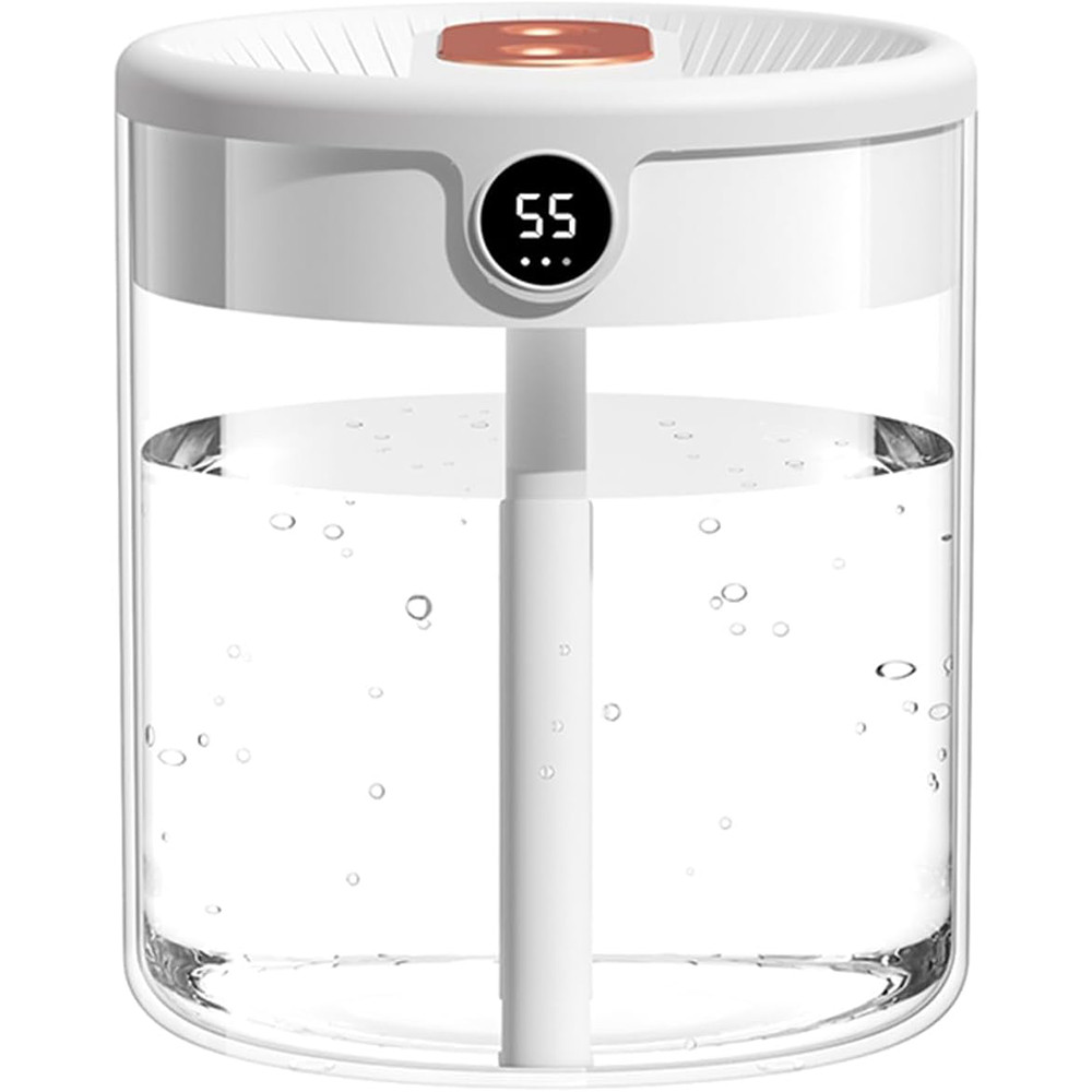 2L Dual Spray Humidifier USB Large Capacity Home Silent Bedroom Office Nightlight Digital Humidifier