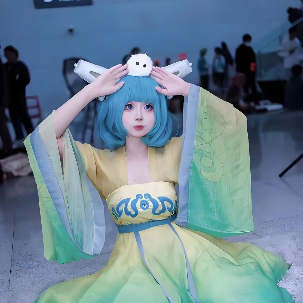 Cai Wenji คอสเพลย์ เสื้อผ้าชุดอะนิเมะ Teana Original Skin