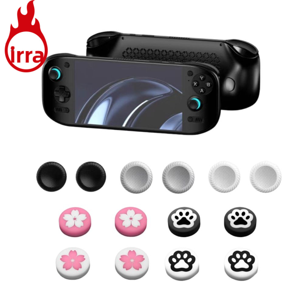 IRRA 4PCS Big จอยสติ๊กหมวก,ซิลิโคนลื่นเกมคอนโซลจอยสติ๊ก Rocker,อุปกรณ์เสริมที่มีสีสันเปลี่ยนหมวกสําห