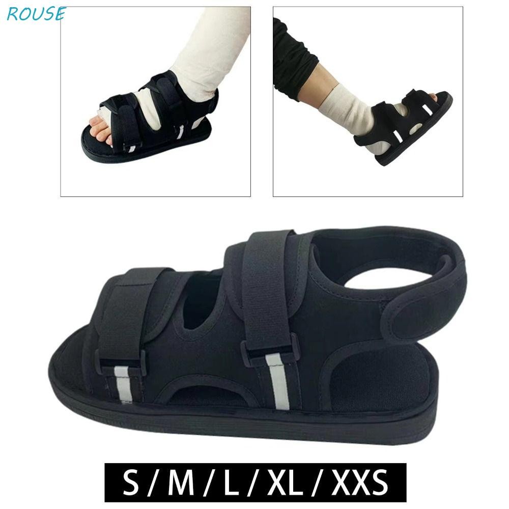 ROUSE ปูนปลาสเตอร์รองเท้า,ปรับ Breathable โพสต์ Op Boot, Orthopedic สนับสนุนสบาย Anti Skid เปิดนิ้วเ