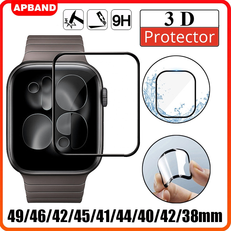 ฟิล์มกันรอยหน้าจอ 3D กันน้ํา สําหรับ Apple Watch 49 มม.46มม. 45 42มม. 40 44 มม. iwatch Ultra/SE 3 2 11 10 9 8 7 6 5 38 ม