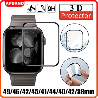 ฟิล์มกันรอยหน้าจอ 3D กันน้ํา สําหรับ Apple Watch 49 มม.46มม. 45 42มม. 40 44 มม. iwatch Ultra/SE 3 2 11 10 9 8 7 6 5 38 ม