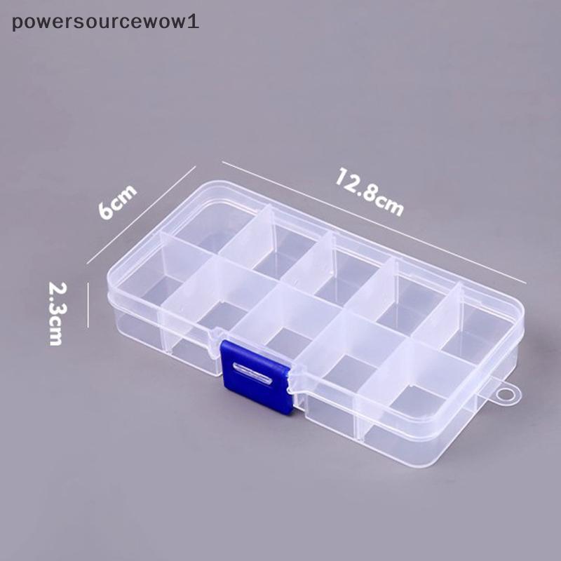 WOW 10partments กล่องเก็บของพลาสติกโปร่งใสที่ถอดออกได้ TH
