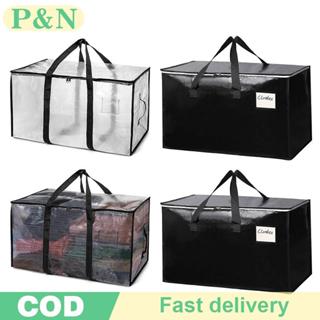 [P&N] กระเป๋าเก็บทอความจุขนาดใหญ่โปร่งใส,ถุงเก็บผ้านวม,ตู้เส…