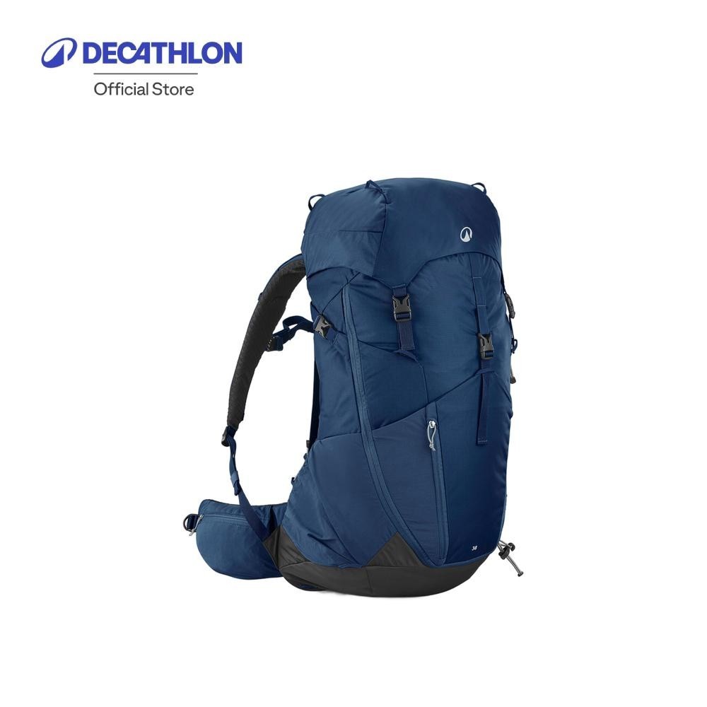 Decathlon 38 L Hiking Backpack กระเป๋าเป้เดินป่า รุ่น MH500 ขนาด 38 ลิตร - Blue