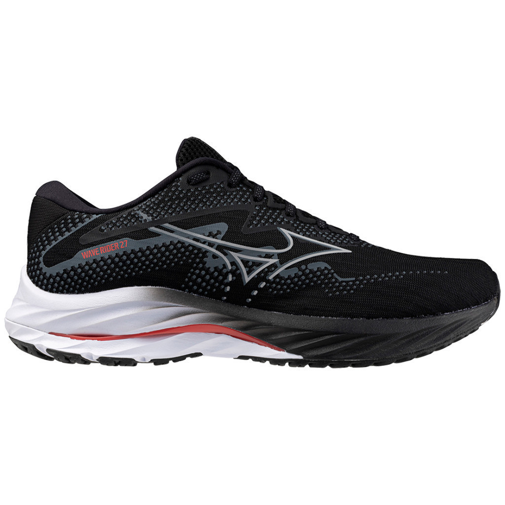 MIZUNO WAVE RIDER 27 2E-Black/Nickel/CAYEN ROLG