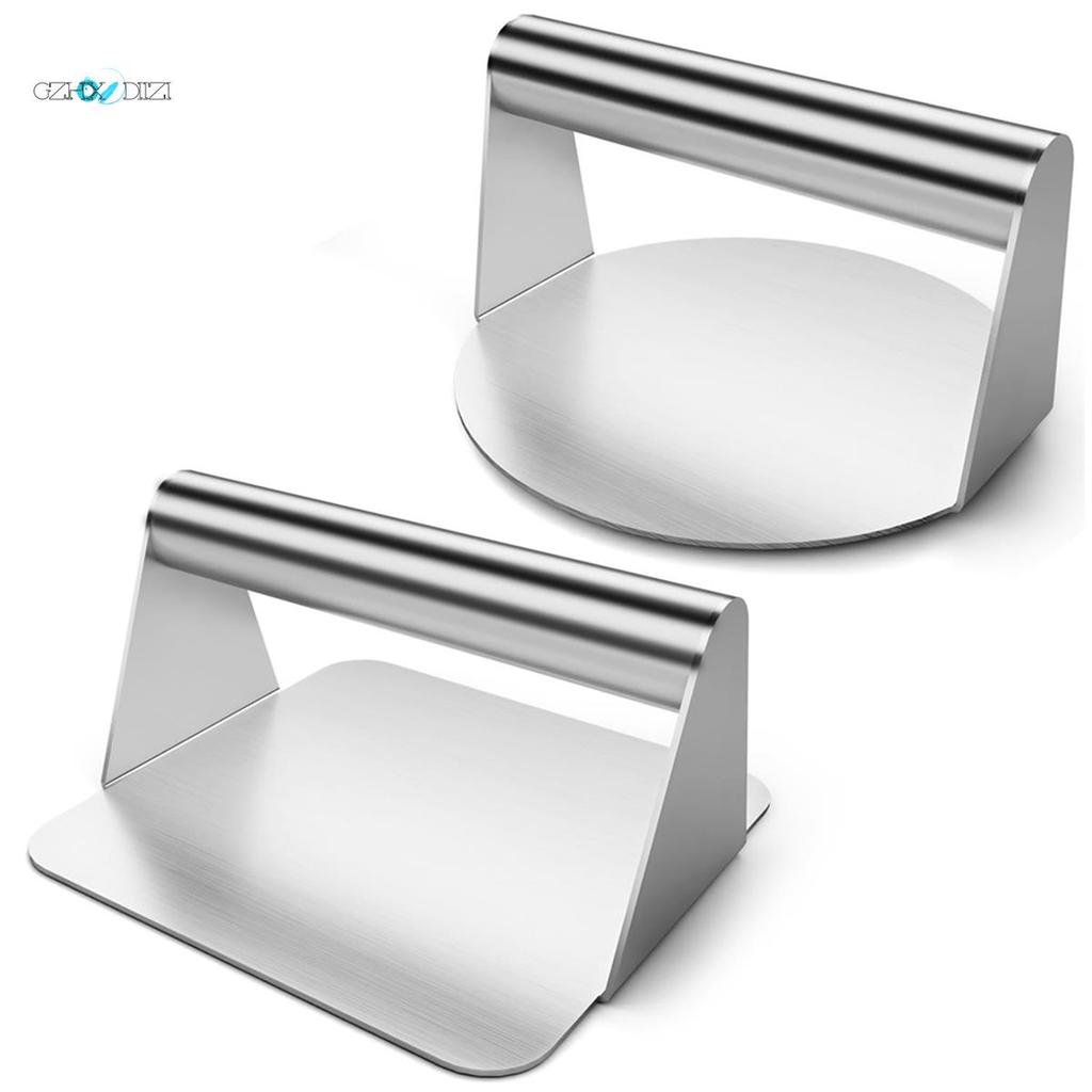 Gzhxdiizi2Pcs Burger ,Hamburger ,5.5 นิ้วรอบ & Square Smash Burger สําหรับแฮมเบอร์เกอร์ Smasher เครื