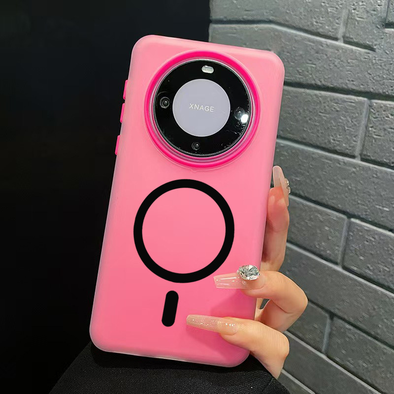 Luxury Candy สี 2 IN 1 Magnetic Clear Matte สําหรับ Huawei Honor X9D X9C SMART X9B X9A พร้อม Wireless Charger สติกเกอร์