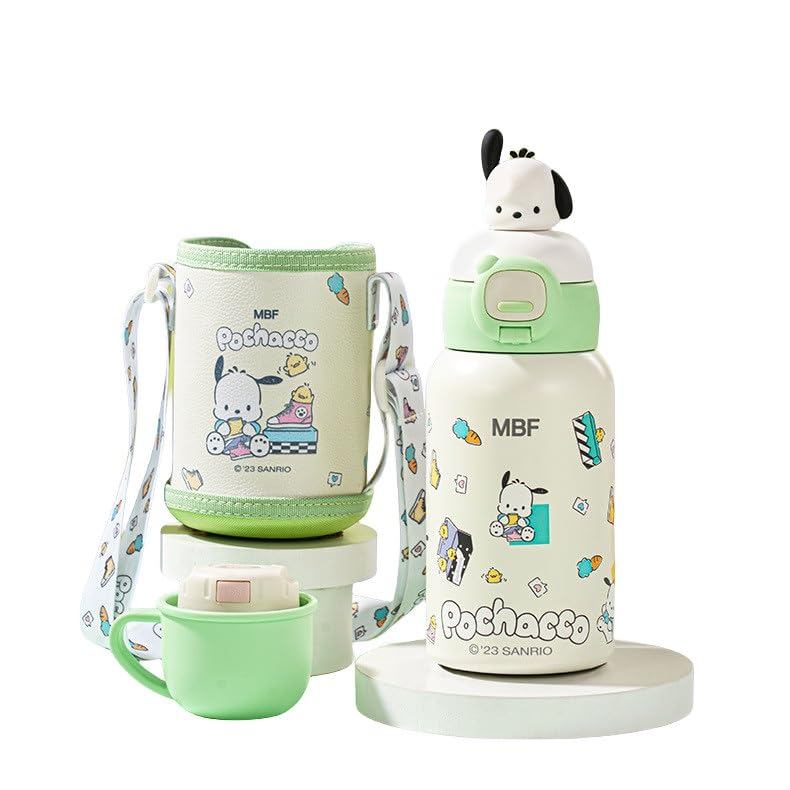 แก้วน้ำเก็บความเย็นร้อนลายฮังโยดง มายเมโลดี้ ชนาโมโรเอล คิตตี้ หมีฮิโระ ขนาด 500ML พร้อมฝาปิดสองแบบ 