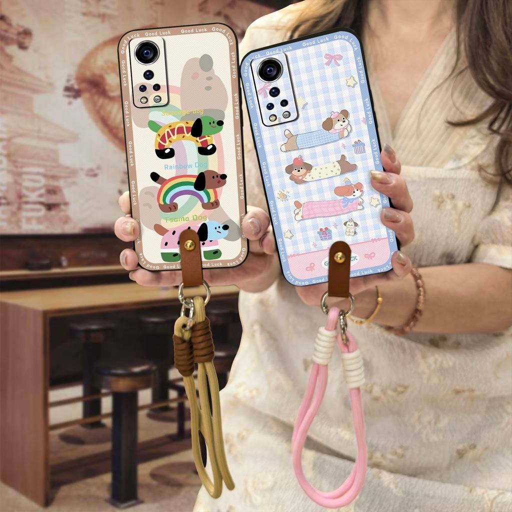 กันน้ํา Lanyard เคสโทรศัพท์สําหรับ ZTE Axon30 5G/A2232 Dirt-proof น่ารักสร้อยคอกรณีนุ่มออกแบบแฟชั่นก