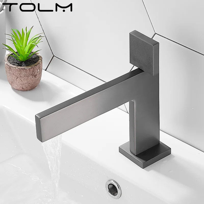 Tolm Bathroom Products Sink Faucet Bathroom Faucets Brass Mixer Faucet for Bathroom Toilet Faucet Go